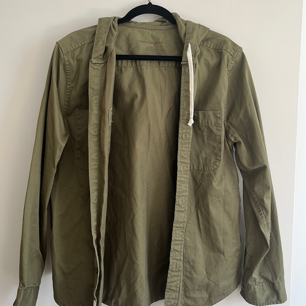 American Eagle Men’s Large Army Green Light Jacket